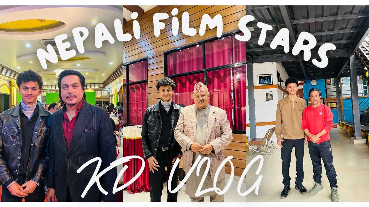 “Meeting Nepali Film Stars: Behind the Scenes of My Vlog” 🫶❤️