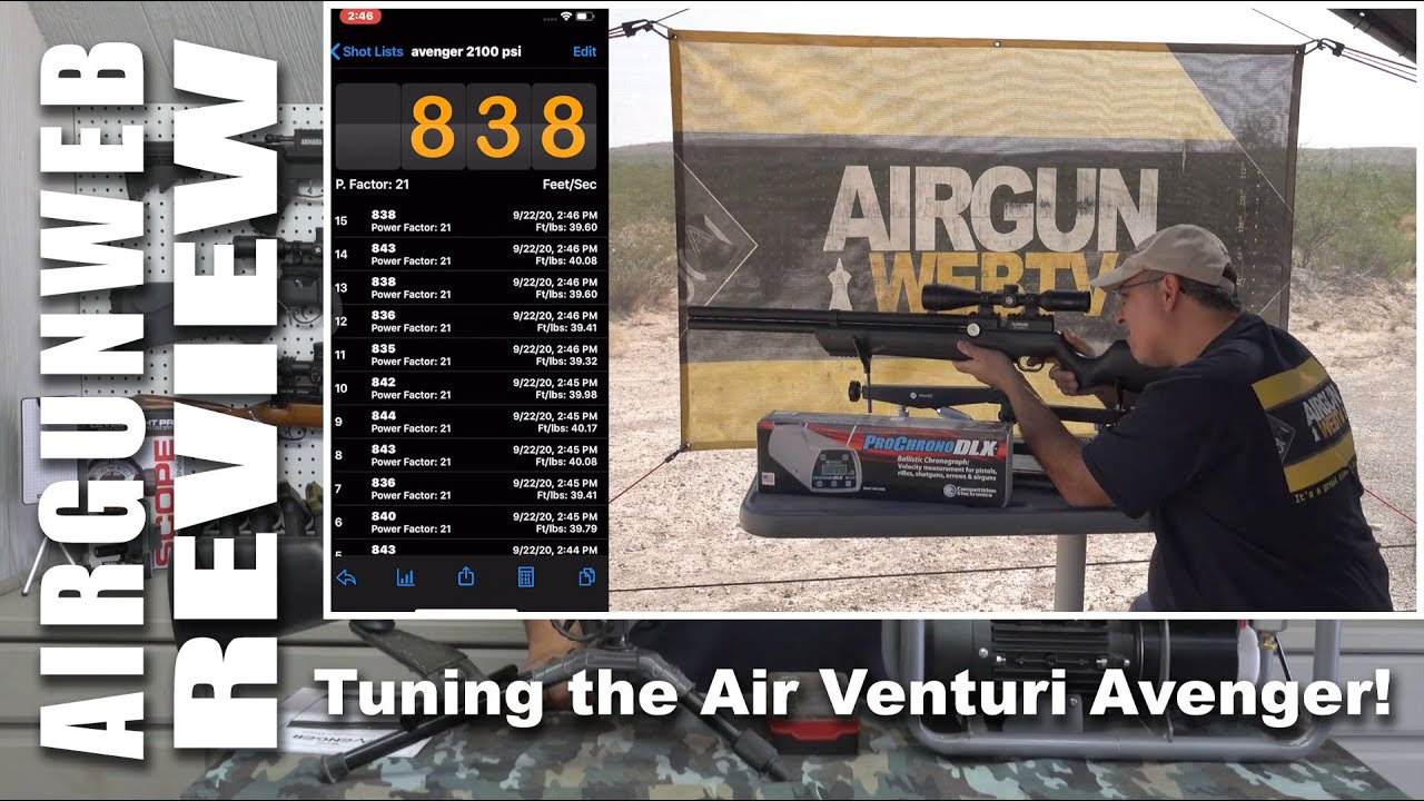 AIRGUN REVIEW - Air Venturi Avenger PCP - Basic Tuning “How To” from AirgunWeb