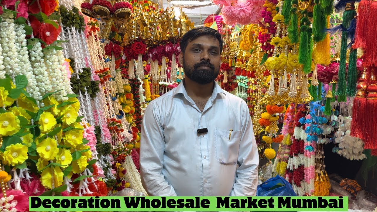 Decorations Wholesale Market Mumbai Bhuleshwar Toran Haar Mala Diya Diwali Decoration Wholesale Shop
