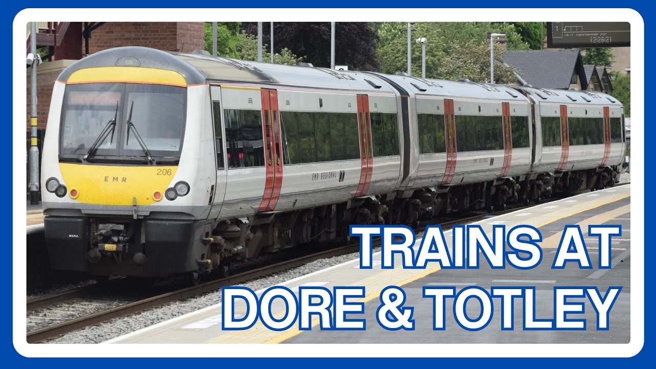 TRAINS at DORE AND TOTLEY railway station