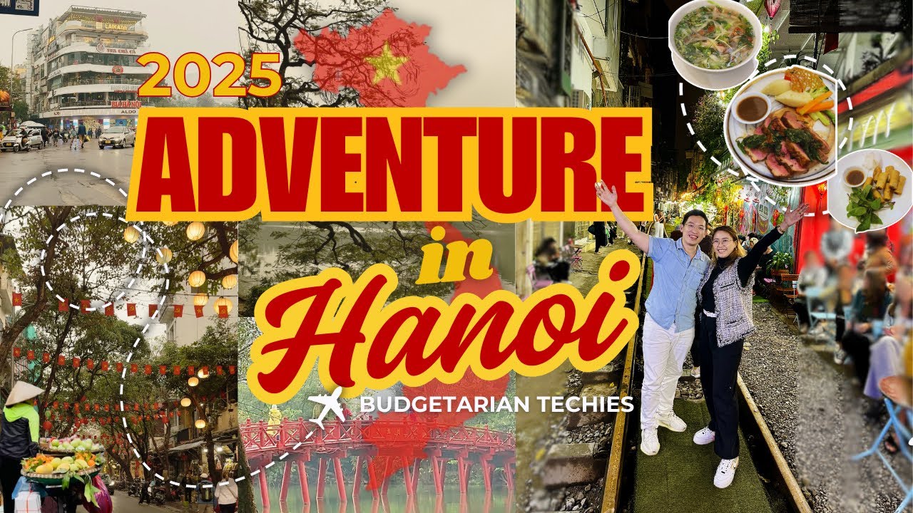 Let's go to Hanoi! Old Quarter Food, Hotel & Train Street (Hanoi 2025 🇻🇳) 4K