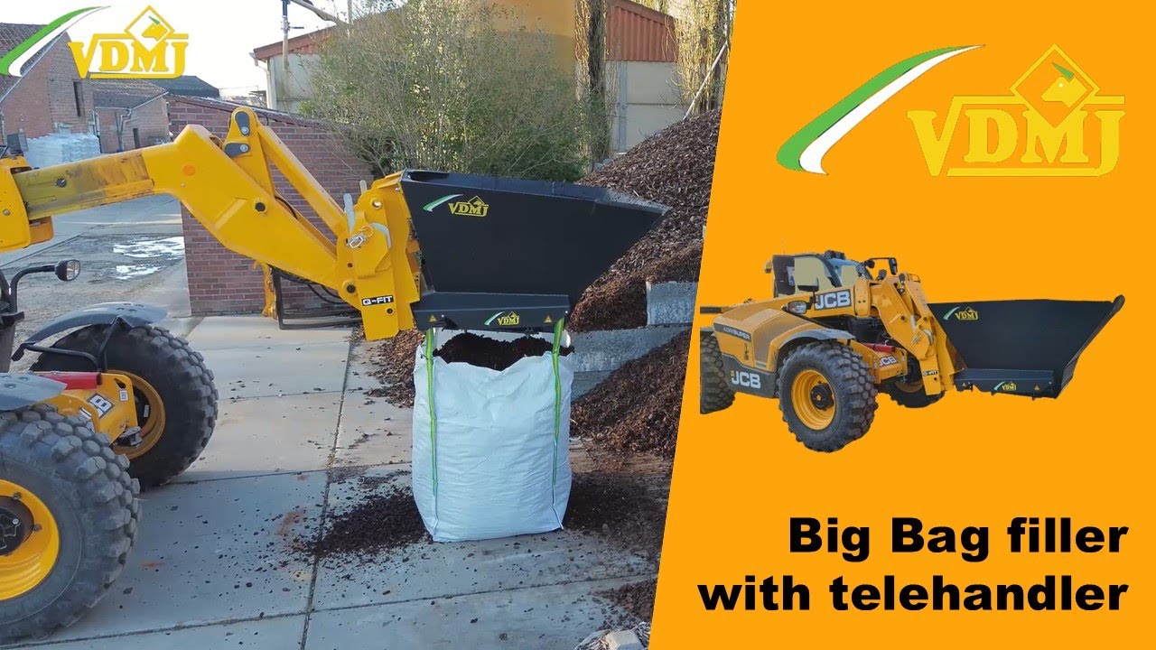 Big Bag filler on telehandler, aan verrreiker, sur télescopique, an Teleskoplader - VDMJ Machinery