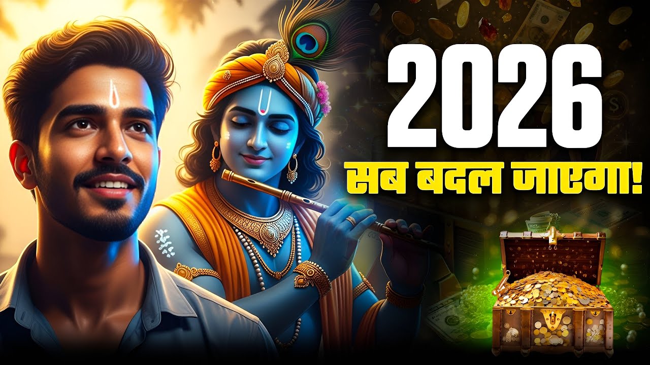 🔴Krishna Sandesh | 2026 में आपकी किस्मत पलटने वाली है? कृष्ण ने खुद बताया सच! 🔱 lord Krishna message