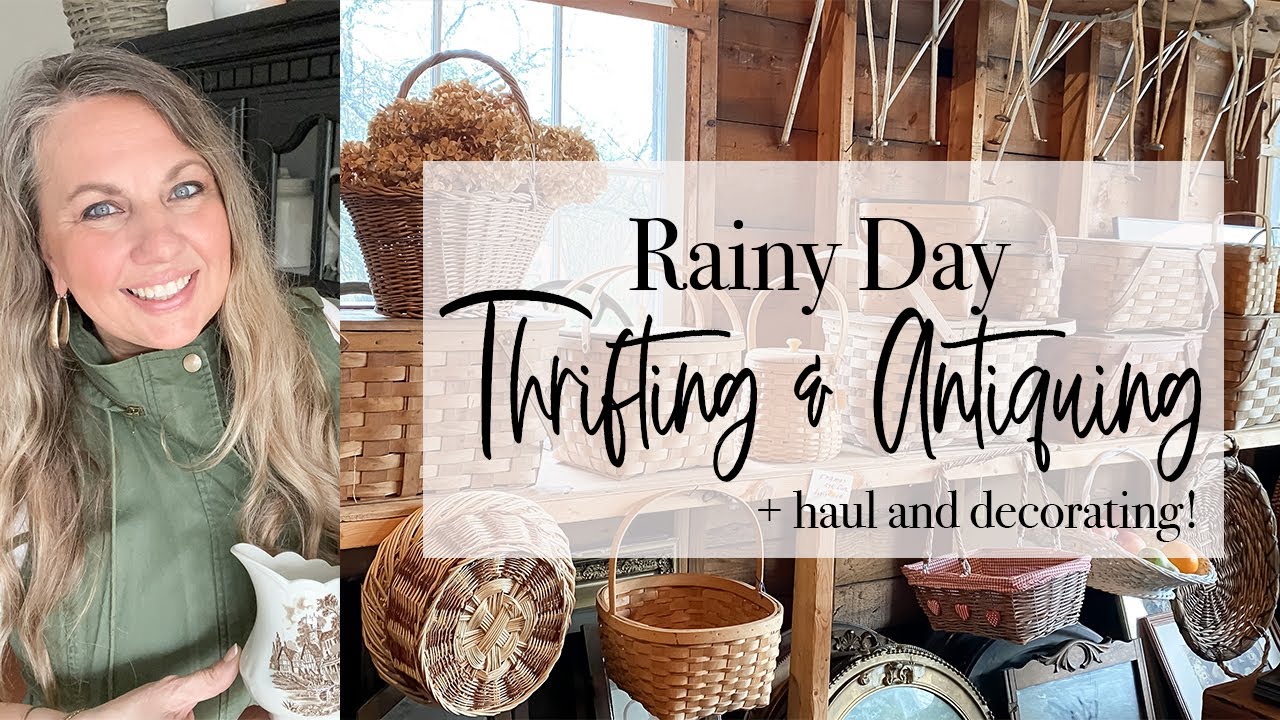 Rainy Day Thrifting and Antiquing | Thrift and Antique Haul | 2024