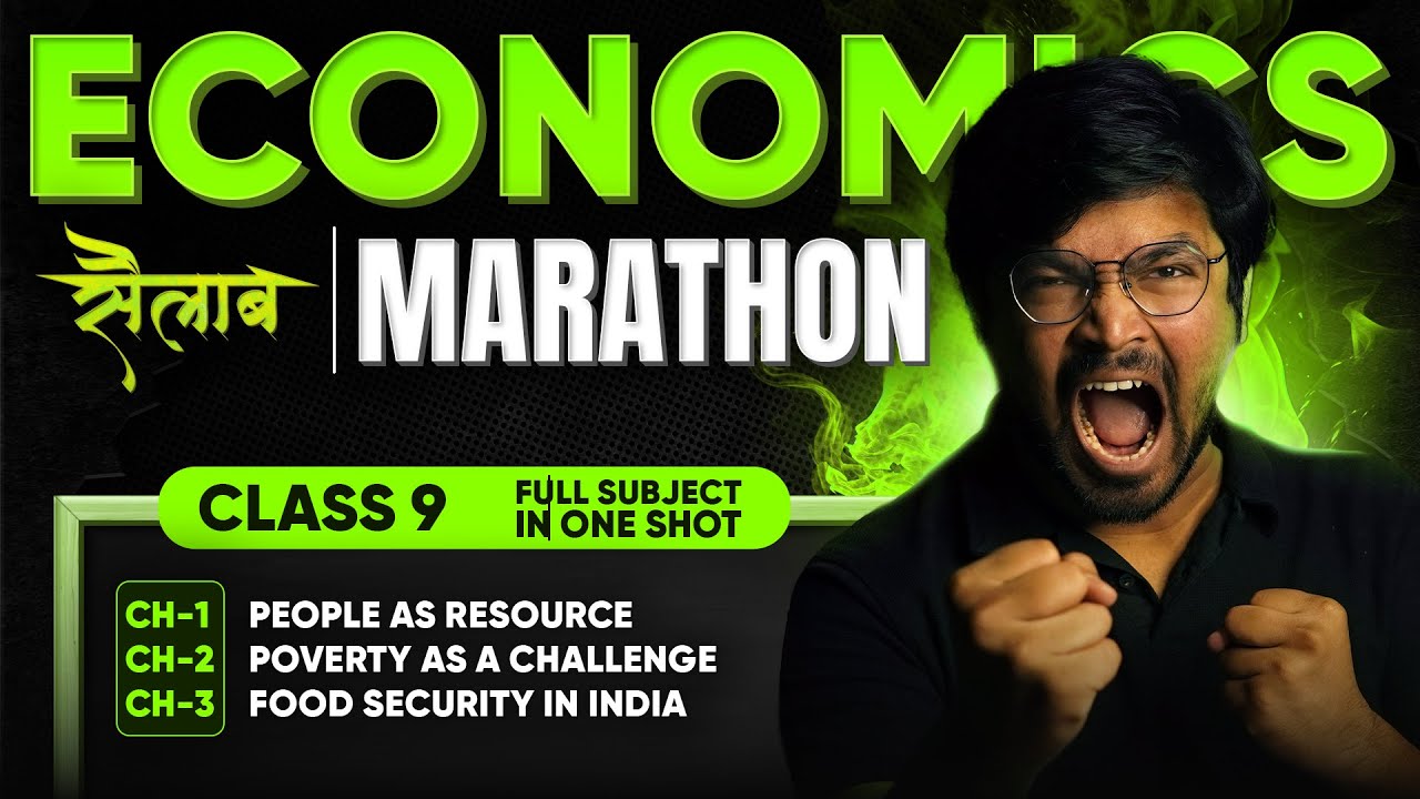 Last MAHA-MARATHON - Full ECONOMICS Class 9 in One-Shot Marathon | All Chapters