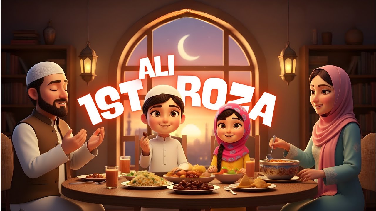 Ramadan Day 1 – Ali’s First Fast 🌙 | Beautiful Islamic Cartoon for Kids