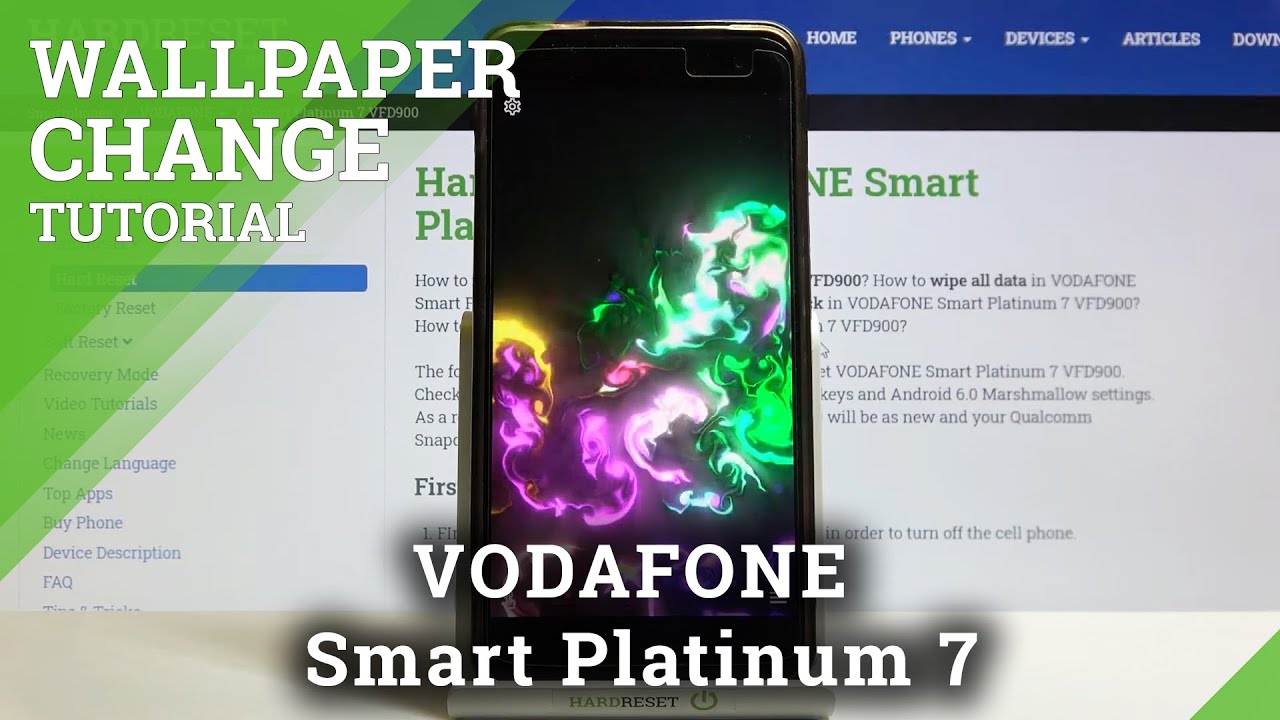 How to Set Animated Magic Fluids as Wallpaper on VODAFONE Smart Platinum 7 &ndash; Live Wallpaper