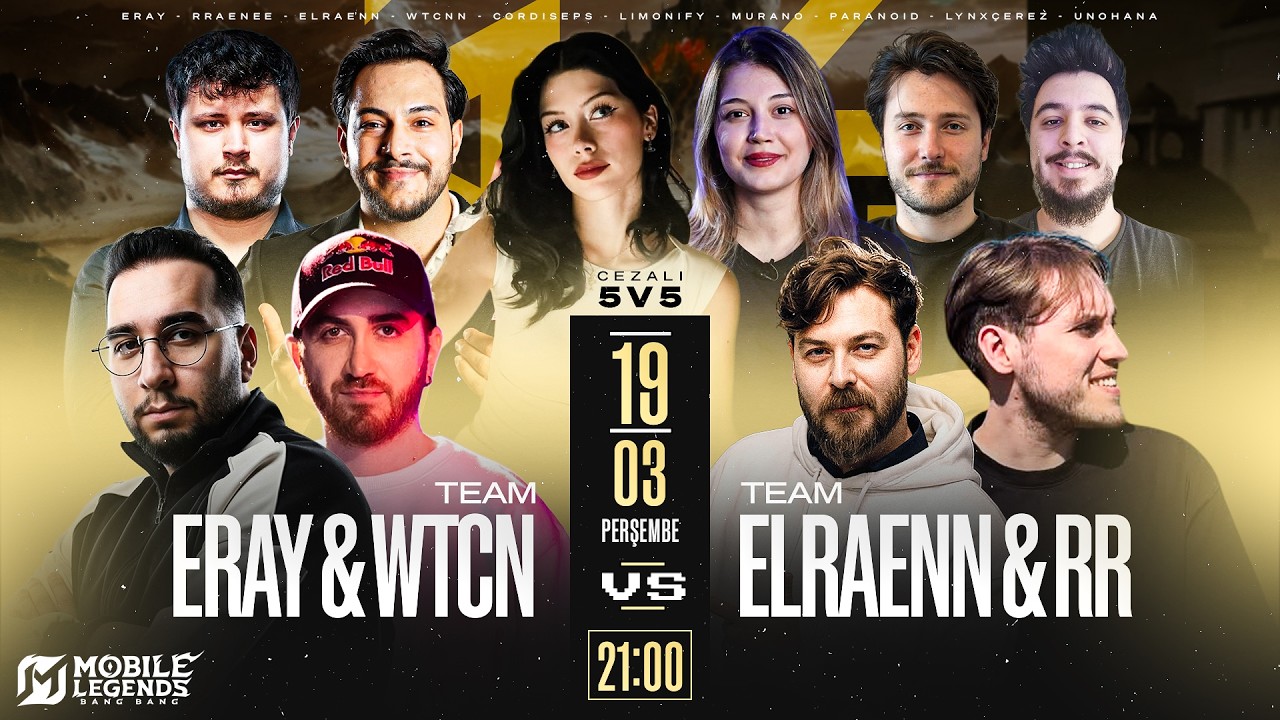 5V5 CEZALI MLBB INFLUENCER KAPIŞMASI - Mobile Legends Canlı Yayın