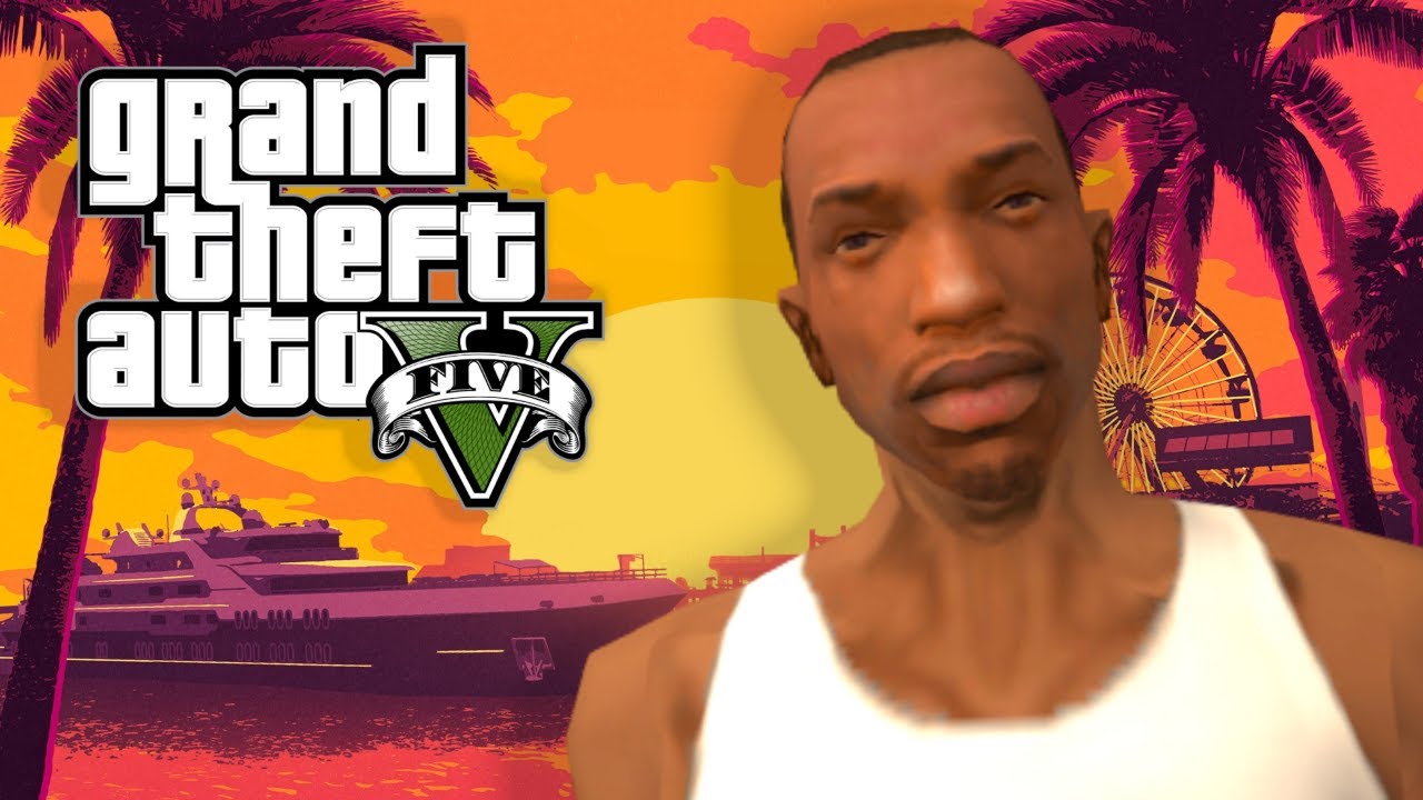 CJ Plays GTA V