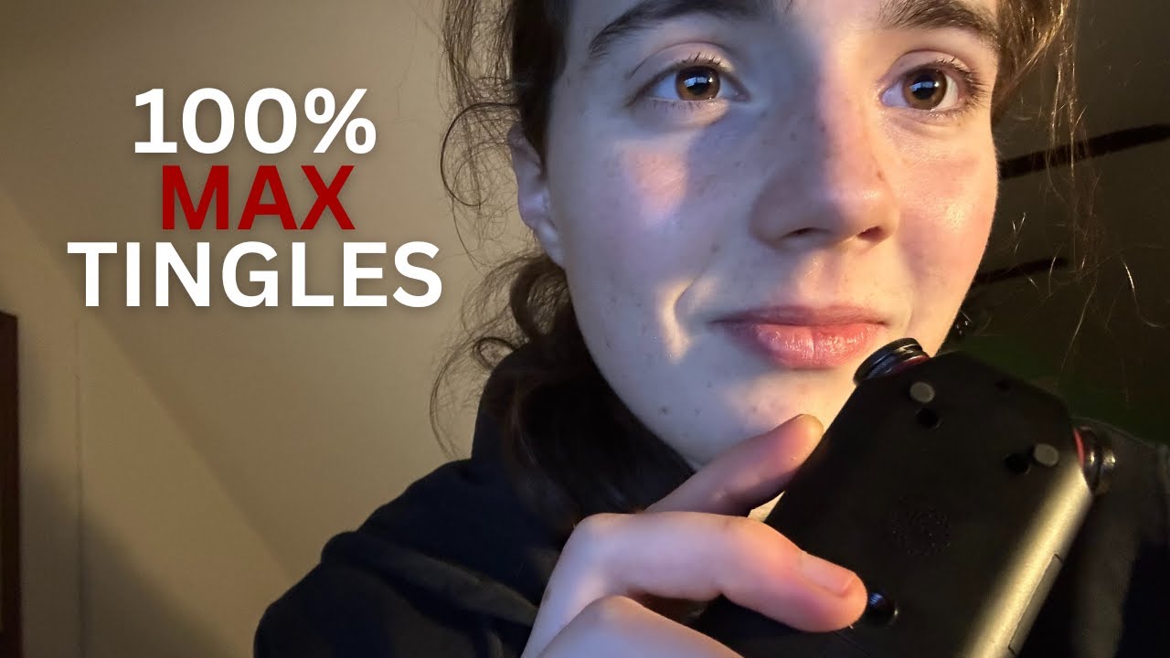 ASMR 100% MAX whispers (high gain, close-up, inner ear) | tascam