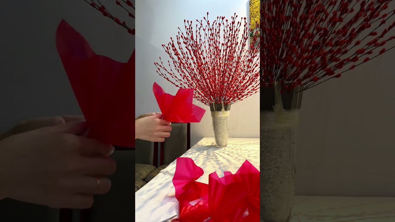 Phần 2 | Cắm Bình Nụ Tầm Xuân 150 Cành