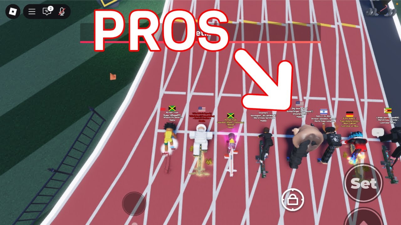 I Raced in a PRO SERVER in Roblox Track & Field Infinite 