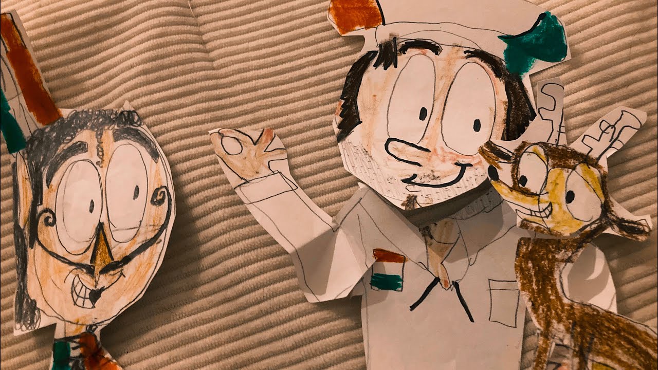John Marco And The Deer - Cut out animation  