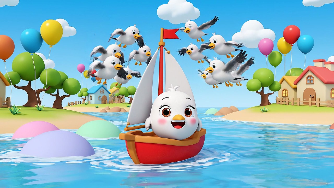 El Pequeño Velero Hace Suish Suish Chap | Canciones del Mar y Rimas Infantiles