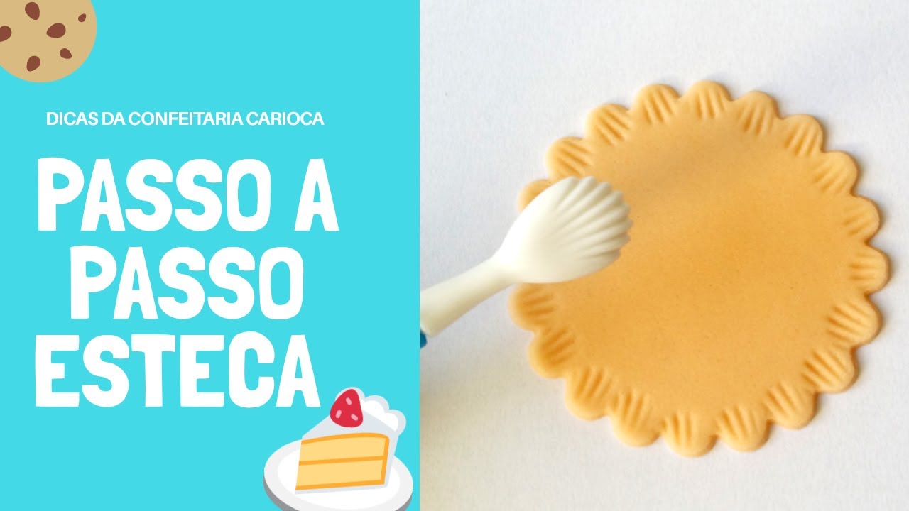 Decora&ccedil;&atilde;o com esteca em pasta americana e biscuit.