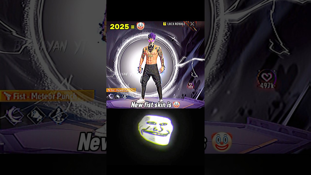 First fist skin is 🔥🗿☠️ #ffgoldendays #freefire #battleroyalegame #garenafreefire