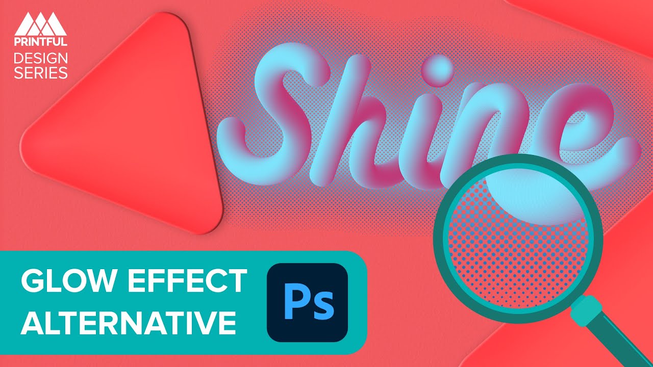 Easy Glow Effect Alternative: Printful Design Series