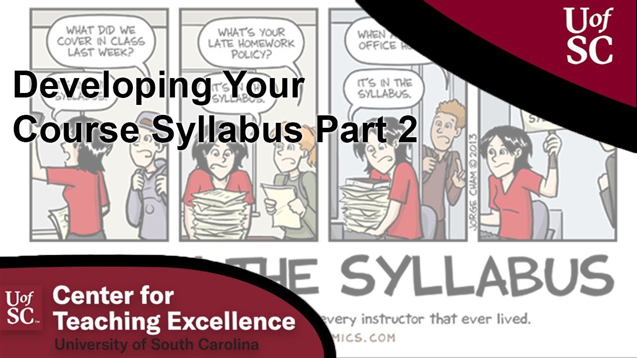 Developing Your Course Syllabus Part 2