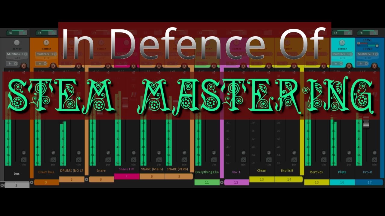 In Defence of Stem Mastering