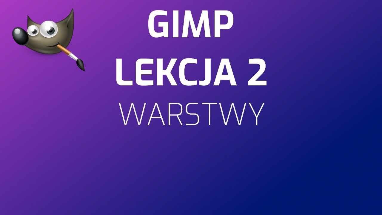 GIMP - warstwy
