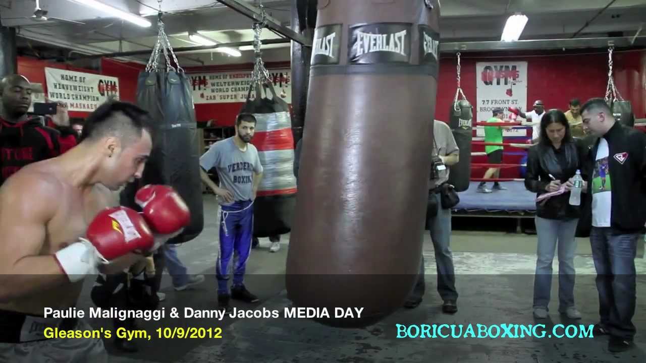 Paulie Malignaggi & Danny Jacobs Open Workout... Watch their fight LIVE at the Barclays Center