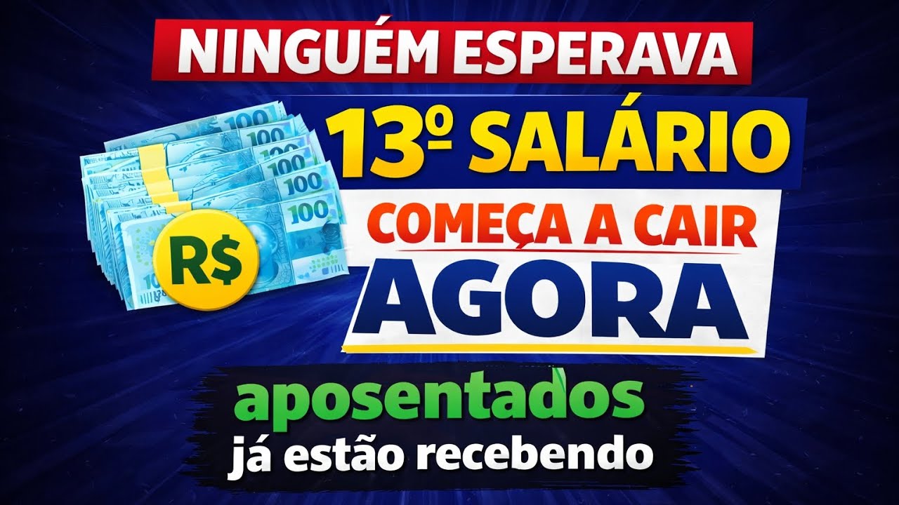 NINGU&Eacute;M ESPERAVA 13&deg; Salario come&ccedil;a a cair AGORA aposentados j&aacute; est&atilde;o recebendo