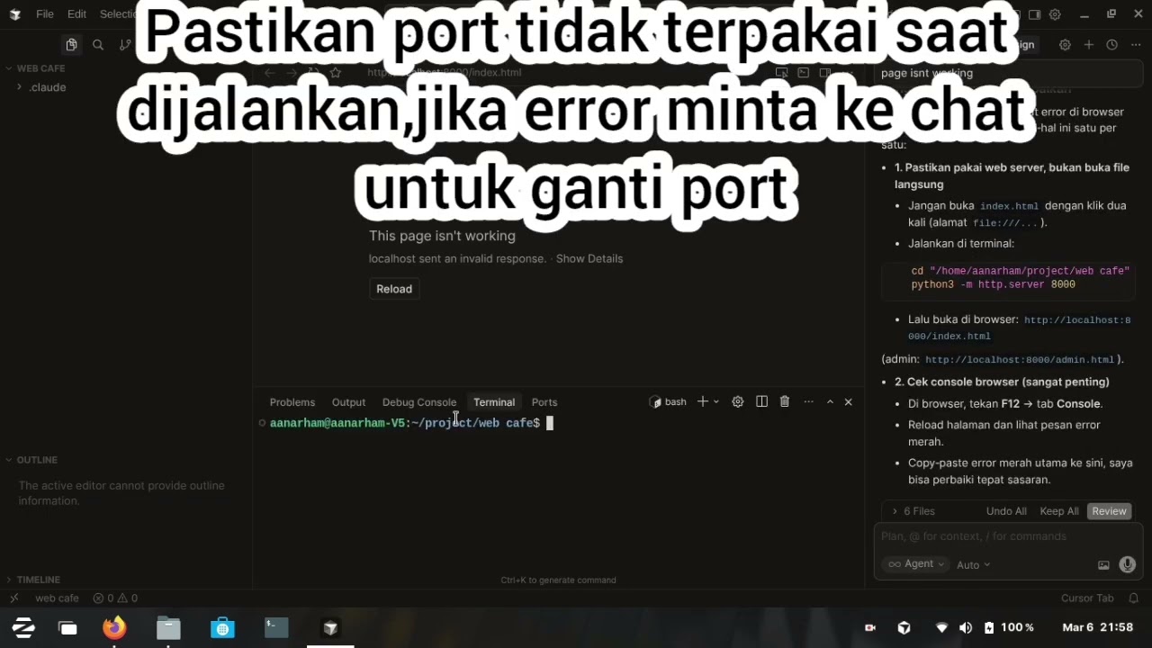 BIKIN WEBSITE. CAFE/ RUMAH MAKAN DENGAN HALAMAN ADMIN