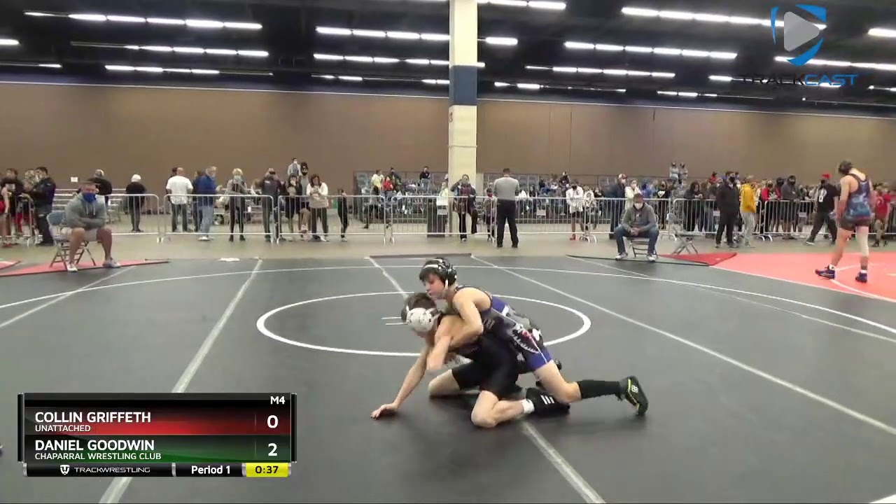 USAW TOA Stockyard Stampede/3140 MS Boys 87 Daniel Goodwin Chaparral Wrestling Club Vs Collin Grif
