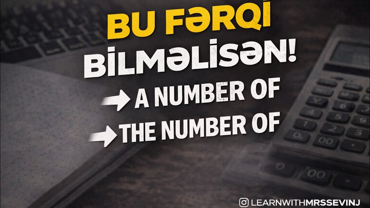 A number of  və The number of qaydası✅  #abituriyent #buraxilisimtahani#grammar#AzerbaijanEnglish