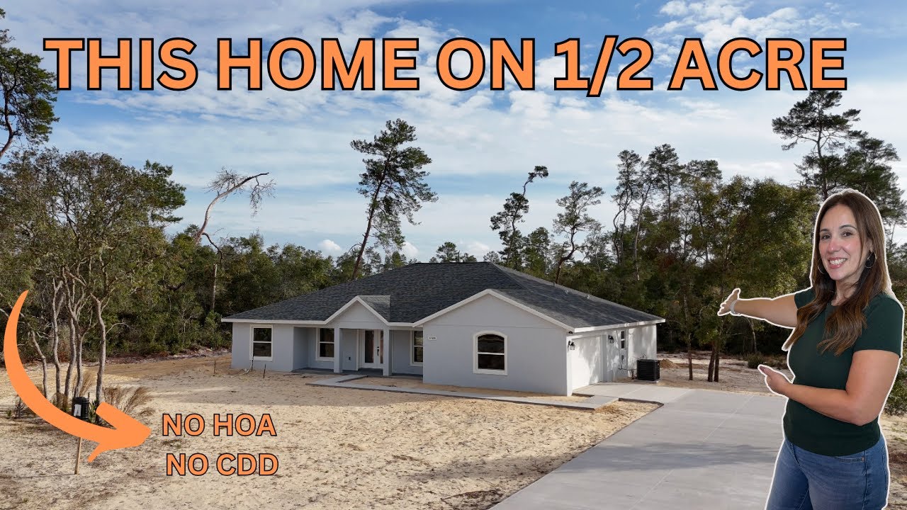New Ocala home with elbow room and nice luxury finishes