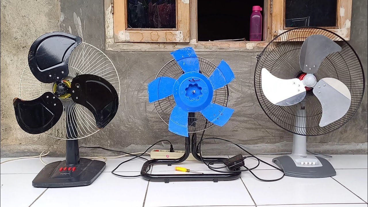 baling baling 18 & 20 inci di pasang di kipas 12 inci