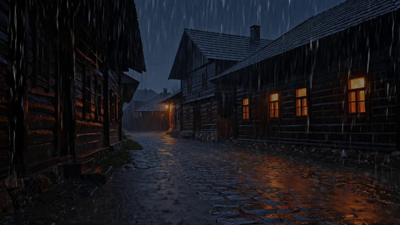 Cinematic Night Rain and Thunder Soundscape for Deep Sleep and Emotional Calm for Total Night R