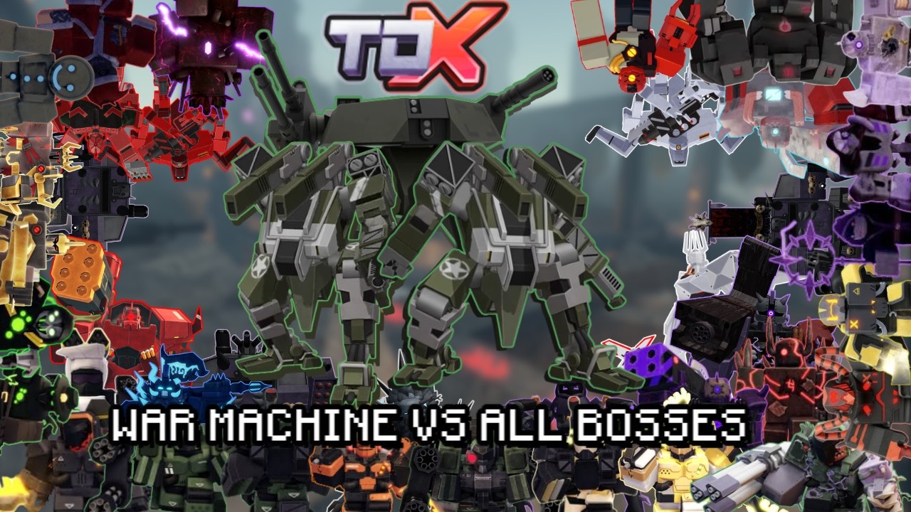WAR MACHINE vs ALL BOSSES (TDX)