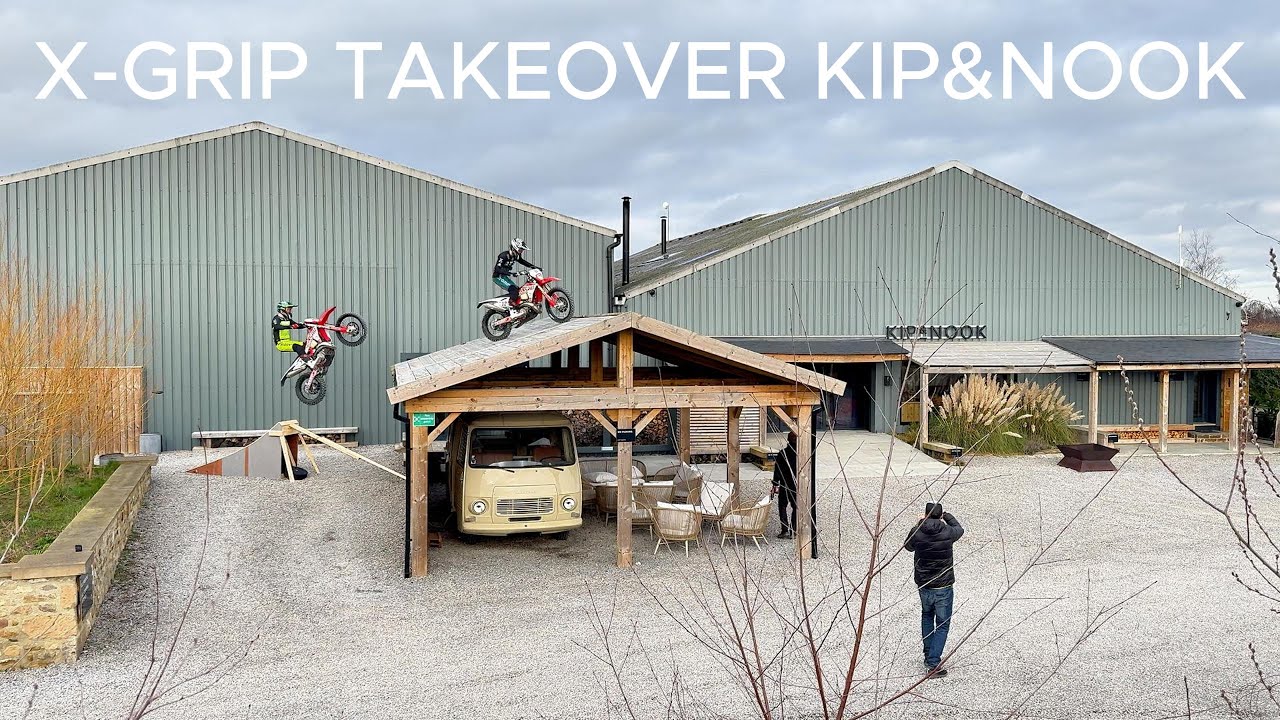 ENDURO HOTEL? ASH&MITCH BRIGHTMORE BTS PROMO VID WITH X-GRIP | Not Your Average Day at Work!