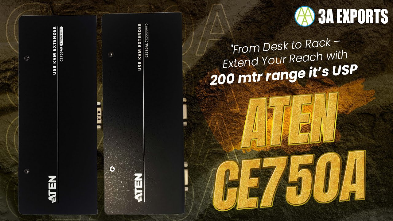 🚀 Control Your PC from 200m Away! | ATEN CE750A KVM Extender Explained