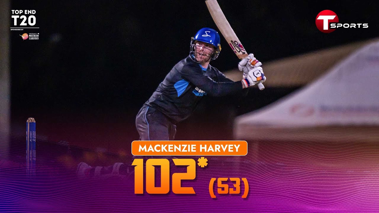 Century hero Mackenzie Harvey - 102 not out vs Bangladesh A | Top End T20 | T Sports