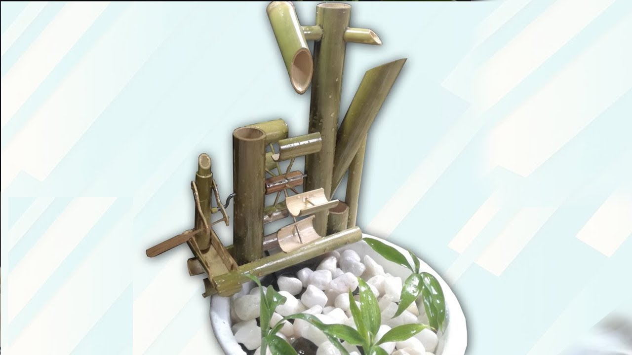 Homemade Bamboo Water Fountain | Amazing Design Bamboo Water Fountain |  Creating Bamboo Fountain