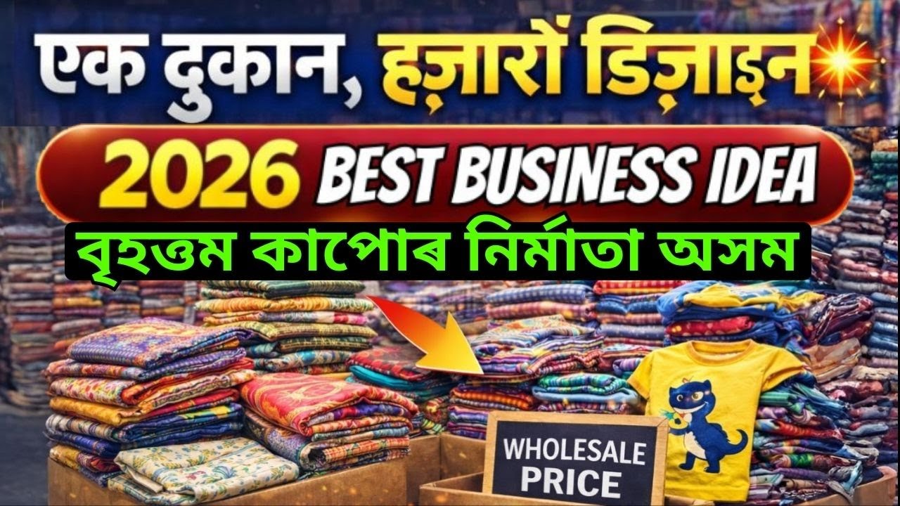 Garments Cloth Wholesaler in Assam | Best Business Idea for Assam 2026 | Assam Youth Business Idea