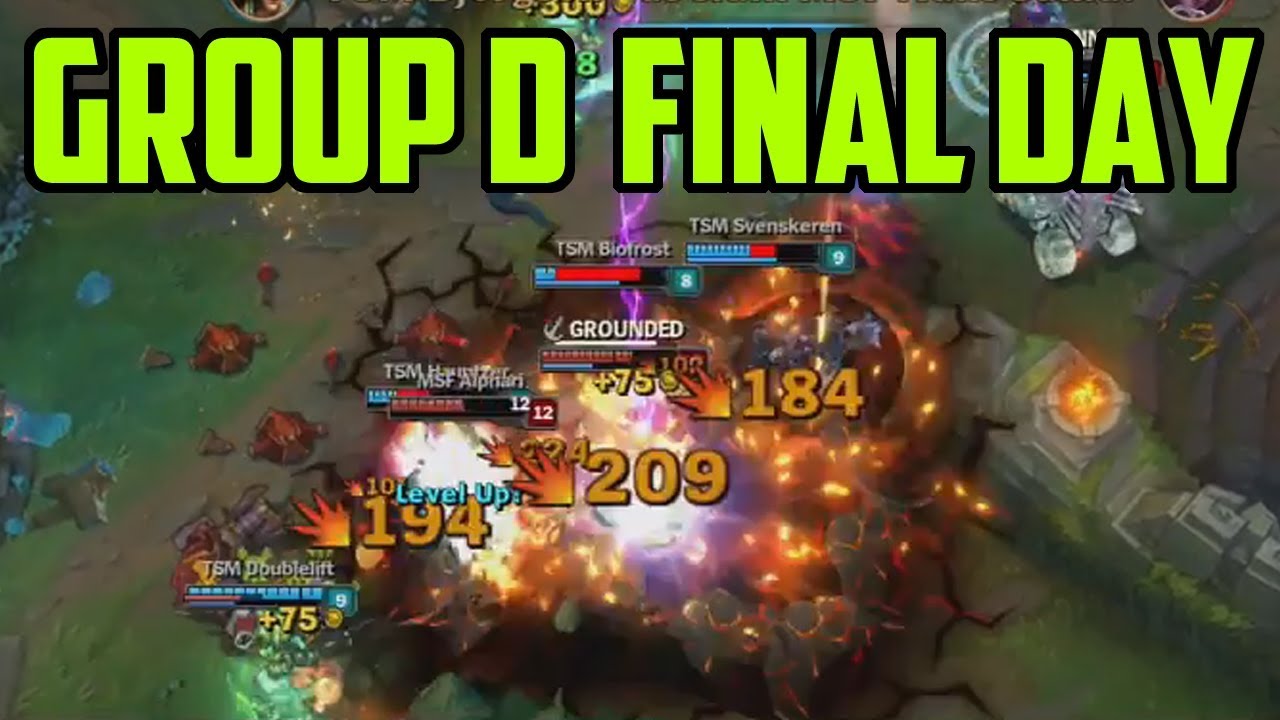 GROUP D FINAL DAY HIGHLIGHTS - LoL Worlds 2017 Best Moments! (Outplays, Teamfights + More)
