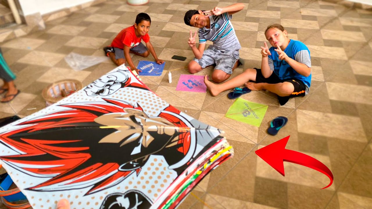 Petersson, Rogerinho e Biel, Tentaram Fazer Uma PIPA, Quem Fizer Melhor GANHA Uma VELOST !
