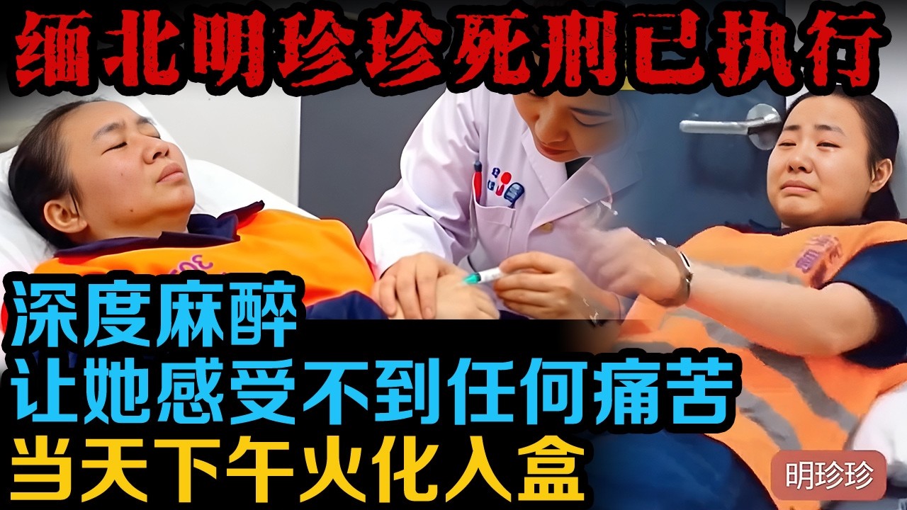 明珍珍死刑已经执行完毕，按照三种药物顺序注射，是为了尽量减少痛苦的方式，天下午火化入盒。| 真实事件 | 真实案件 | 案件解说