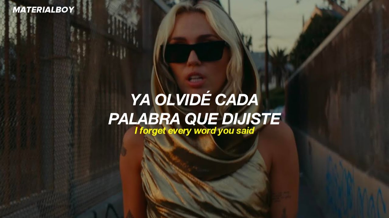 Miley Cyrus - Flowers (Official Video) // Sub. Espa&ntilde;ol + Lyrics