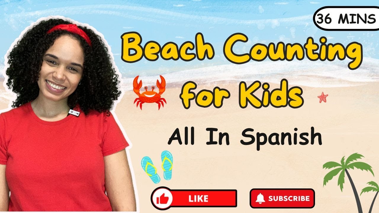 En la playa | Números | Video Without-Shoutouts  | Español Para Bebé | Ms.Ramos
