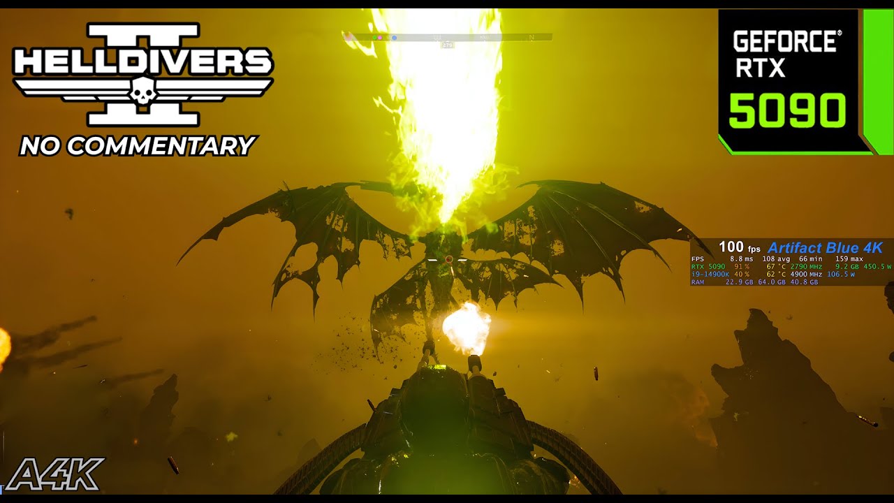 HELLDIVERS 2: Dragonroaches @ Nivel 43 | RTX 5090 4K 60fps Ultra Max Settings