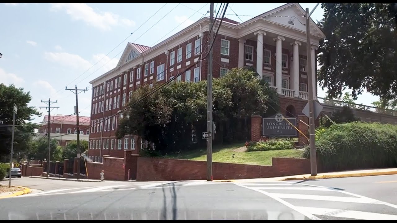 Driving Through Longwood University in Farmville Virginia