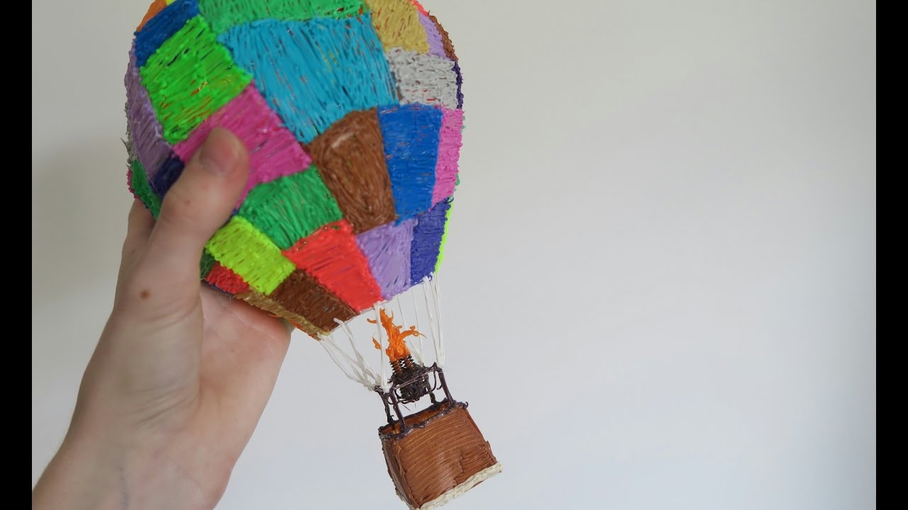 Making a MASSIVE 3D air balloon with the 3D PEN and hot glue gun /DIY/3D PEN CREATION - 3d pen art