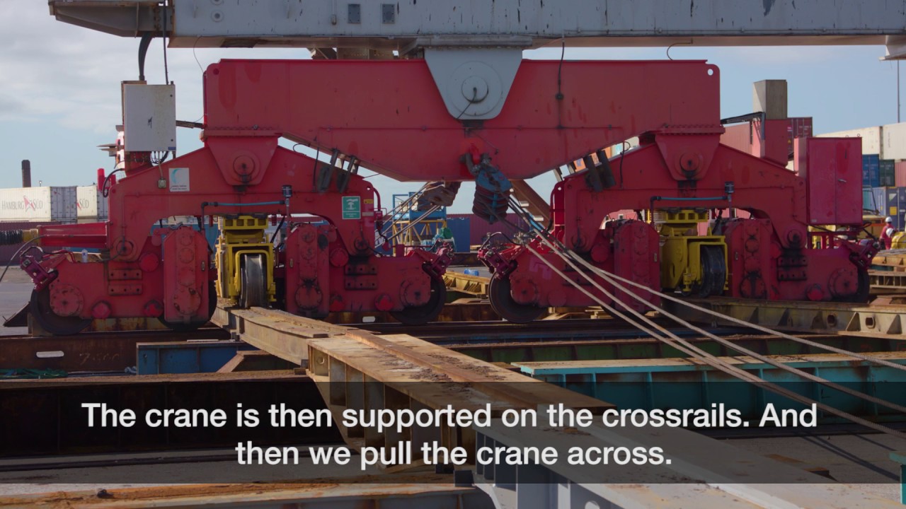 How it works: Ports of Auckland's giant container cranes shifted to prepare for automation