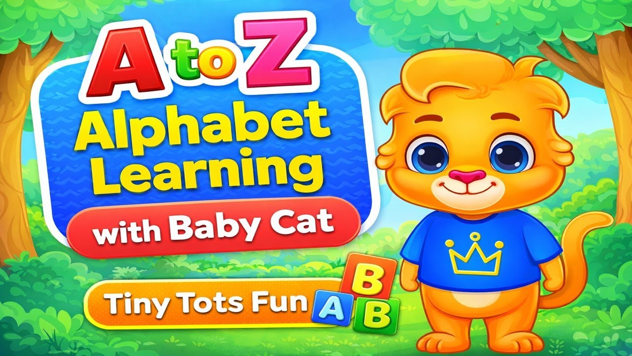A to Z Alphabet Learning 🅰️🅱️ with Baby Cat | Kids Educational Video🐱 #kidslearning #kidsvideo #kids