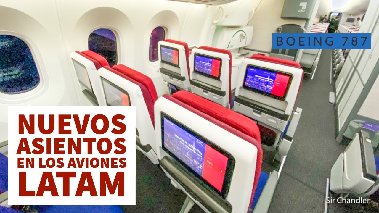 Así son los nuevos asientos y cabina en los aviones de LATAM