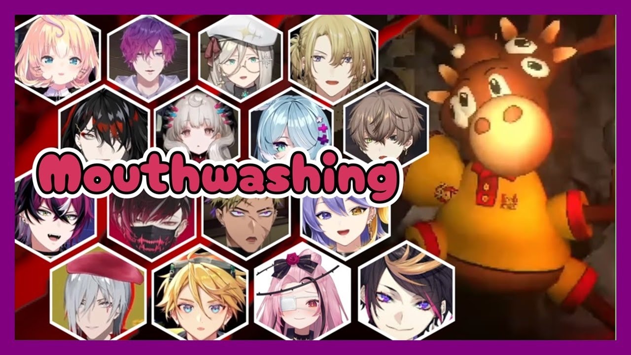 [𝙽𝚒𝚓𝚒𝙴𝙽 𝚁𝚎𝚊𝚌𝚝𝚜 Ep. 9] Vtubers Reaction to Mouthwashing: Polle Jumpscare Scene